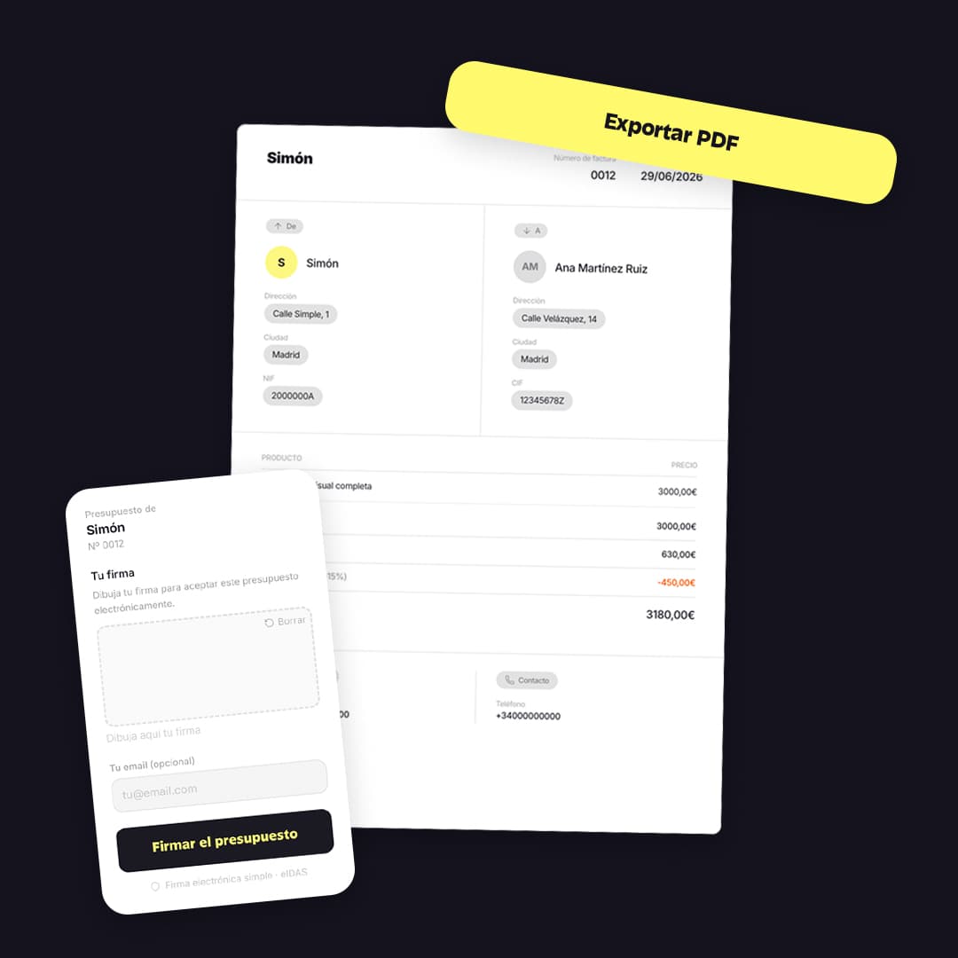 Invoices and quotes
